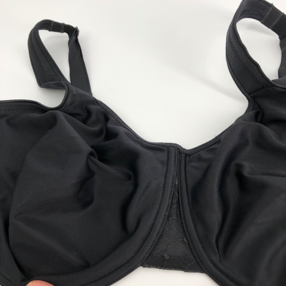 Chantelle 2361 Black Unpadded Minimizer Bra Size 32DDD Underwire - Picture 2 of 9